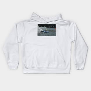 Powerboat Racing at Oulton Broad - Hydroplanes - Wayne Turner Kids Hoodie